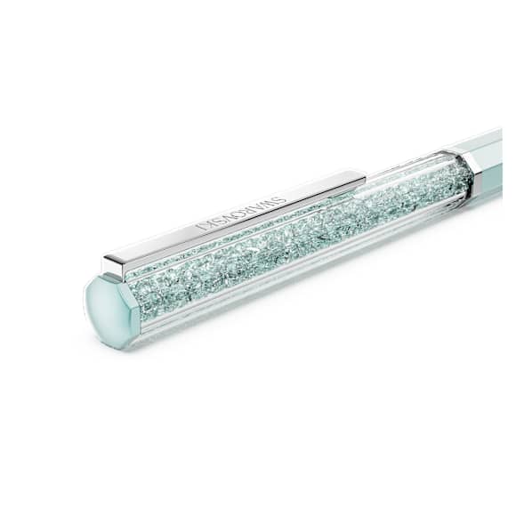 Stylo à bille Crystalline, Laqué bleu, métal chromé - Swarovski, 5760216