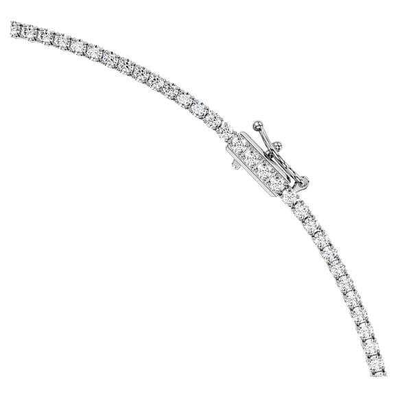 Octagon necklace, Lab-grown diamonds 12.86 ct tw, Octagon shape, 18K white gold - Swarovski, 5760369