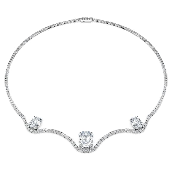 Collier Octagon, Diamants de synthèse 19,90 ct tw, Forme Octagon, Or blanc 18 carats - Swarovski, 5760373