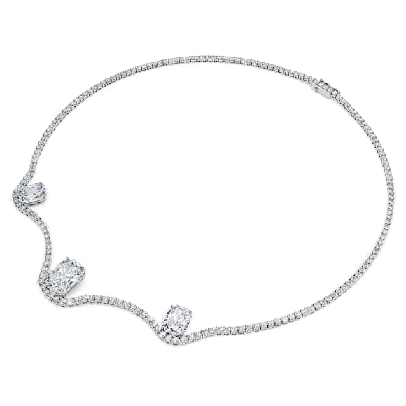 Collier Octagon, Diamants de synthèse 19,90 ct tw, Forme Octagon, Or blanc 18 carats - Swarovski, 5760373