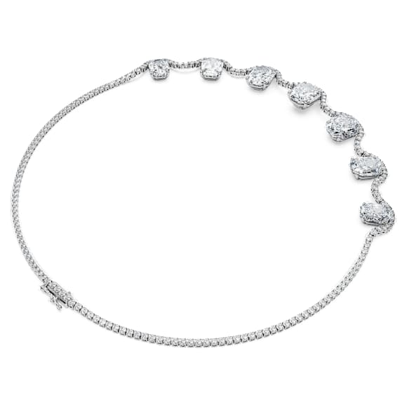Octagon necklace, Lab-grown diamonds 37.70 ct tw, Octagon shape, 18K white gold - Swarovski, 5760377