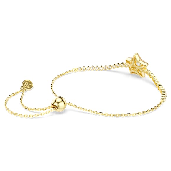 Sublima 브레이슬릿, 라운드 컷, 별, 멀티컬러, 18K 골드 피니시 - Swarovski, 5760559