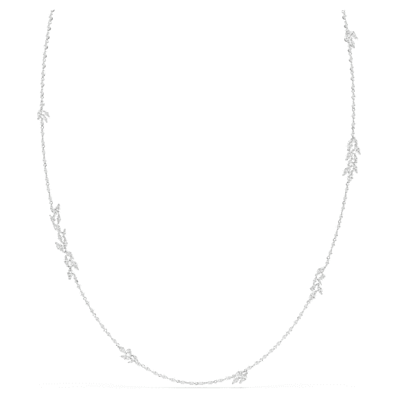 Collana Mesmera, Taglio Marquise, Bianca, Placcato rodio - Swarovski, 5760760