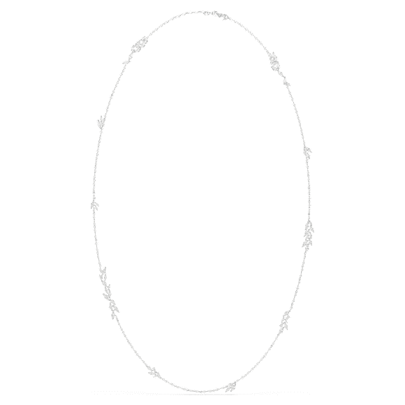 Sautoir Mesmera, Taille marquise, Banc, Métal rhodié - Swarovski, 5760760