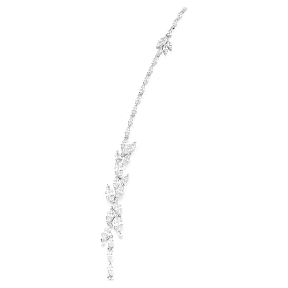 Za zapenjanje Mesmera, Markizni rez, Bel, Prevleka iz rodija - Swarovski, 5760760