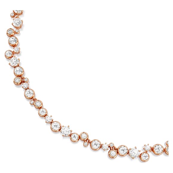 Constella สร้อยคอ, เจียระไนทรงกลม, ขาว, ตกแต่งผิวด้วยโรสโกลด์ 18K - Swarovski, 5760991