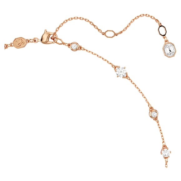 Constella สร้อยคอ, เจียระไนทรงกลม, ขาว, ตกแต่งผิวด้วยโรสโกลด์ 18K - Swarovski, 5760991