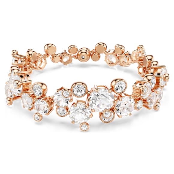 Constella สร้อยข้อมือ, เจียระไนทรงกลม, ขาว, ตกแต่งผิวด้วยโรสโกลด์ 18K - Swarovski, 5760993