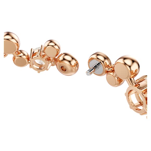 Constella bracelet, Round cut, White, 18K rose gold finish - Swarovski, 5760993