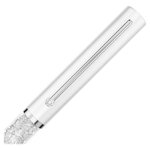 Crystalline golyóstoll, Fehér lakkozott, krómozott - Swarovski, 5762076