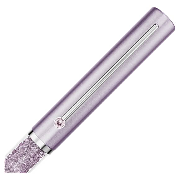 Stylo à bille Crystalline, Laqué violet, métal chromé - Swarovski, 5762077