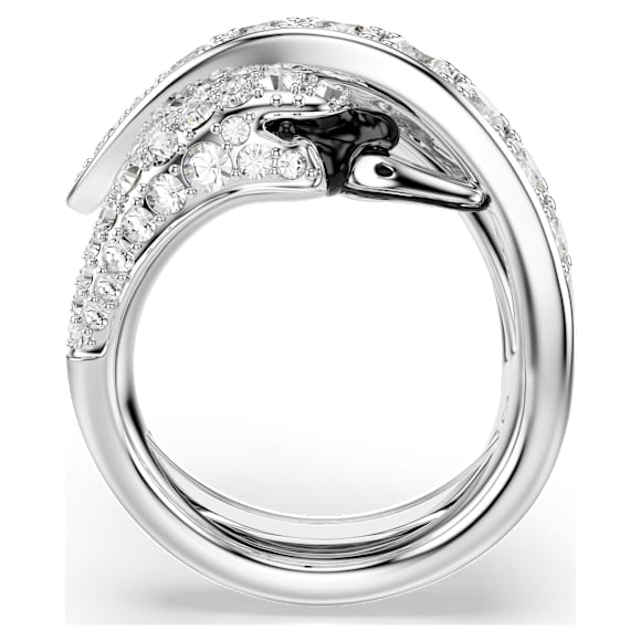 Vienna リング, ミックスカット, スワン, ホワイト, ロジウム・プレーティング - Swarovski, 5762206