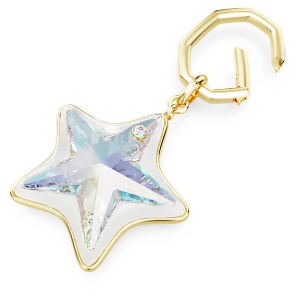 Accessorio per borse, Taglio misto, Stella, Bianco, Placcato color oro - Swarovski, 5763027