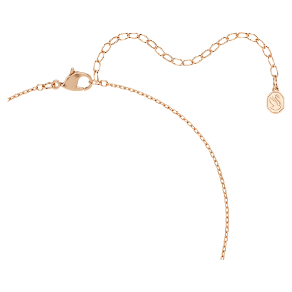 Matrix Halsband, Rundslipad, Vit, 18K roséguldsfinish - Swarovski, 5763823