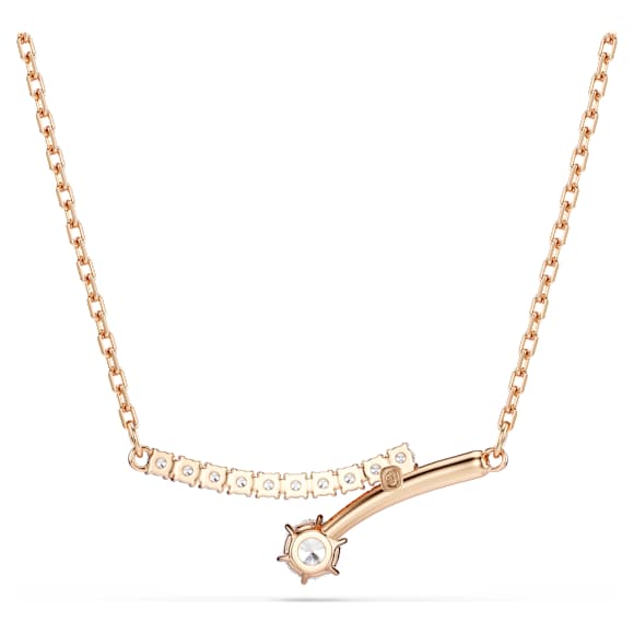 Colar Matrix, Lapidação redonda, Branco, Acabamento em ouro rosa de 18 quilates - Swarovski, 5763823