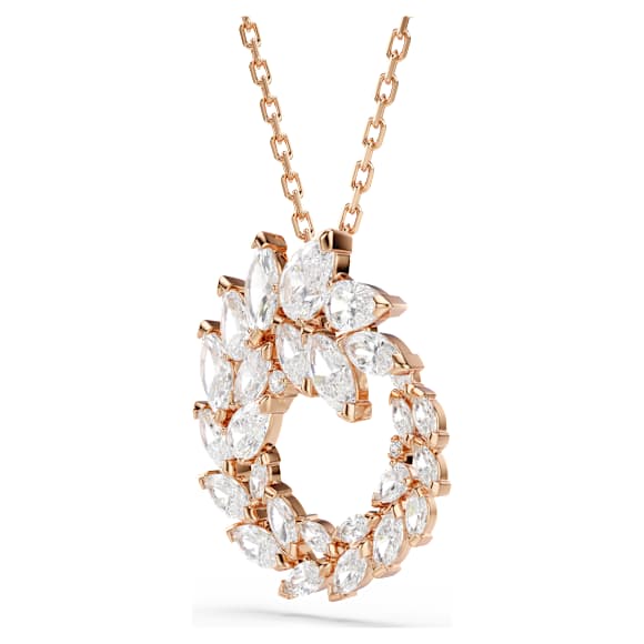 Přívěsek Mesmera, Výbrus Markýza, Bílá, Povrchová úprava z 18k růžového zlata - Swarovski, 5764188