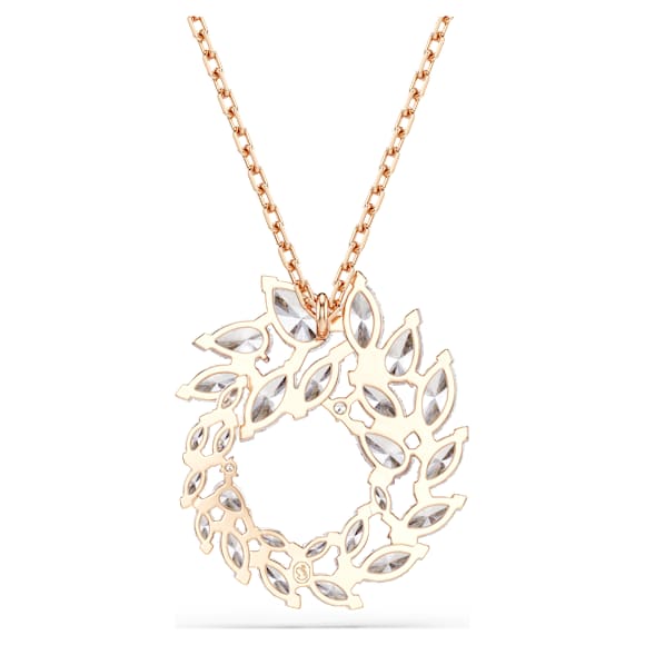 Pandantiv Mesmera, Tăietură marquise, Alb, Finisaj din aur roz de 18k - Swarovski, 5764188