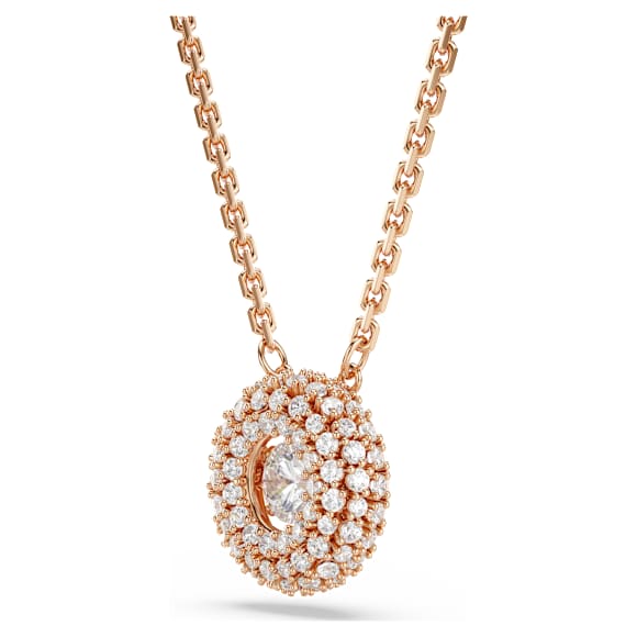 Pendente Sublima, Taglio Round, Bianco, Finitura oro rosa 18K - Swarovski, 5764190