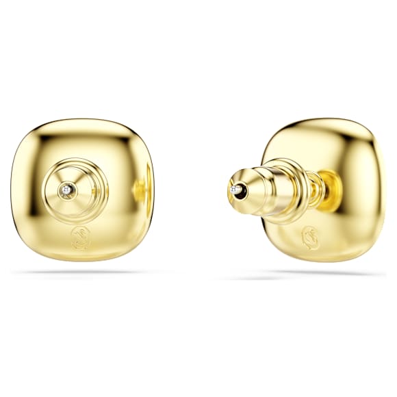 Una Angelic bedugós fülbevaló, Párnametszés, Fehér, 18 kt-os aranybevonat - Swarovski, 5764762