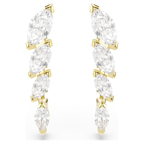 Mesmera set, Set (2), Marquise cut, White, 18K gold finish - Swarovski, 5764868