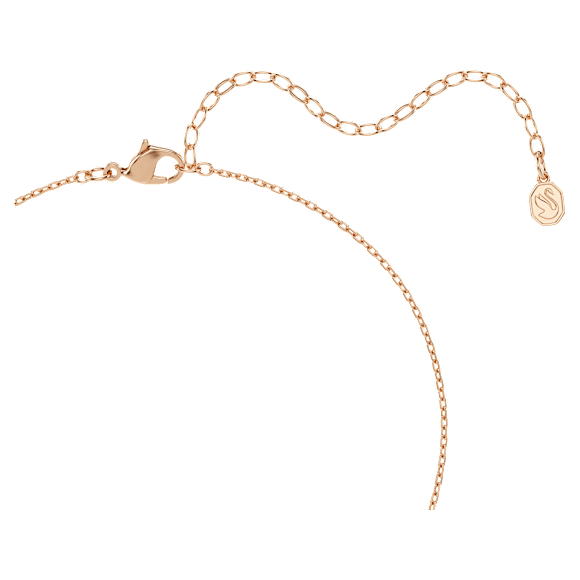 Pendente Swan, Taglio misto, Cigno, Grigio, Finitura oro rosa 18K - Swarovski, 5764882