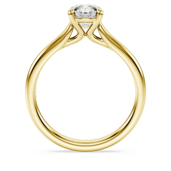 Bague solitaire Eternity, Diamants de synthèse 1,0 ct tw, Forme ronde, Or jaune 18 carats - Swarovski, 5764891