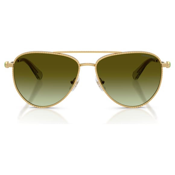 Okulary przeciwsłoneczne, Kształt pilotek, SK7009, W odcieniu złota - Swarovski, 5765699