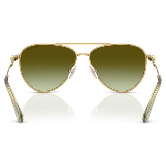 Okulary przeciwsłoneczne, Kształt pilotek, SK7009, W odcieniu złota - Swarovski, 5765699