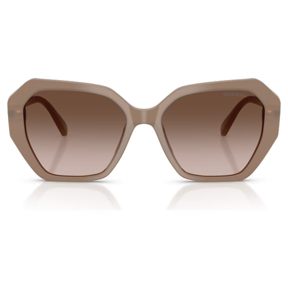 Sunglasses, Square shape, SK6017, Brown - Swarovski, 5765703