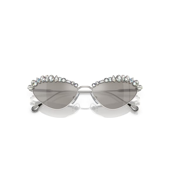 Ochelari de soare, Formă ochi de pisică, SK7009, Nuanță argintie - Swarovski, 5765705
