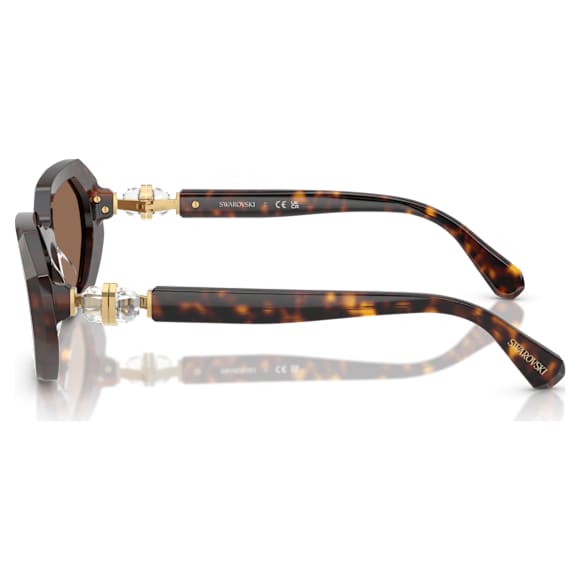 Sunglasses, Octagon shape, SK6028, Brown - Swarovski, 5765721