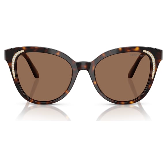 Sonnenbrille, Schmetterlingsform, SK6031, Braun - Swarovski, 5765722