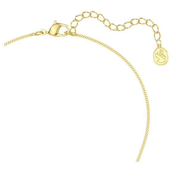 Lunar Kolye, Oval kesim, Beyaz, 18k altın rengi yüzey - Swarovski, 5766797