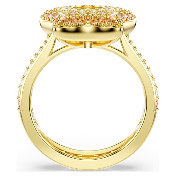 Sublima ring, Round cut, Star, Multicoloured, 18K gold finish - Swarovski, 5767345