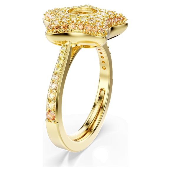 Sublima 戒指, 圆形切割, 星星, 彩色, 金色饰面 - Swarovski, 5767346