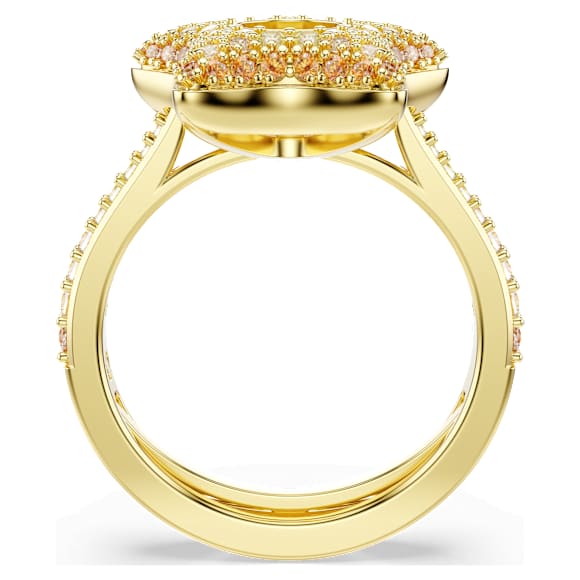 Sublima 戒指, 圆形切割, 星星, 彩色, 金色饰面 - Swarovski, 5767346