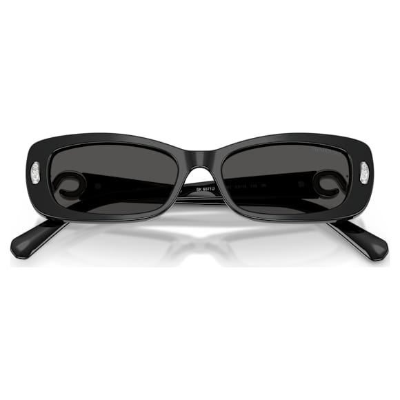 サングラス, ピローシェイプ, SK6071, ブラック - Swarovski, 5767687