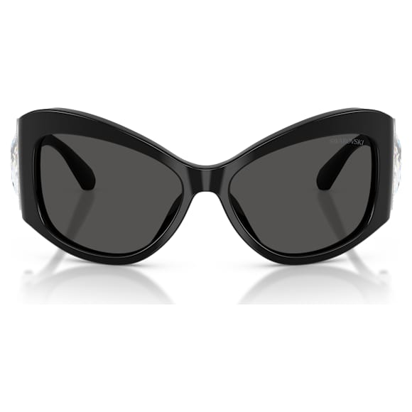 Sunglasses, Butterfly shape, SK6074, Black - Swarovski, 5767699