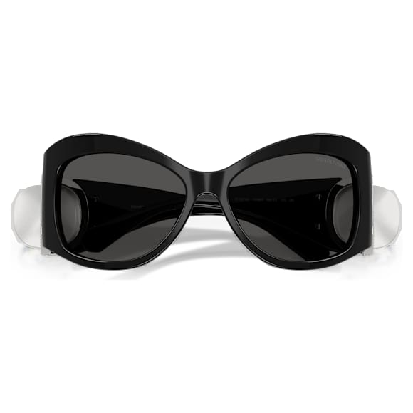 Sunglasses, Butterfly shape, SK6074, Black - Swarovski, 5767699