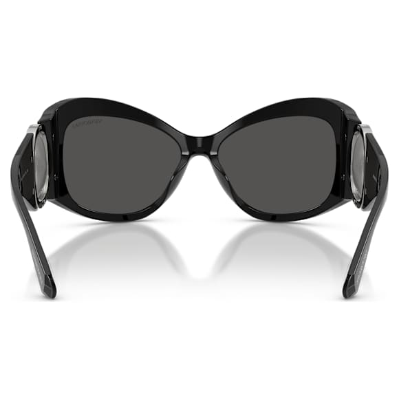 Sunglasses, Butterfly shape, SK6074, Black - Swarovski, 5767699