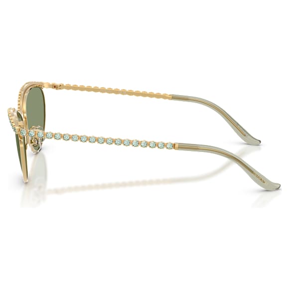 Gafas de sol, Forma de ojo de gato, SK7046, Verdes - Swarovski, 5767703