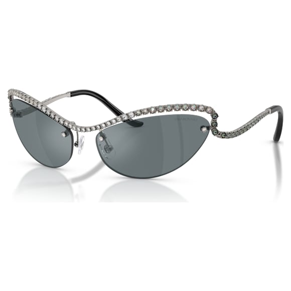 Napszemüveg, Macskaszem alakú, SK7048, Ezüst tónusú - Swarovski, 5767707