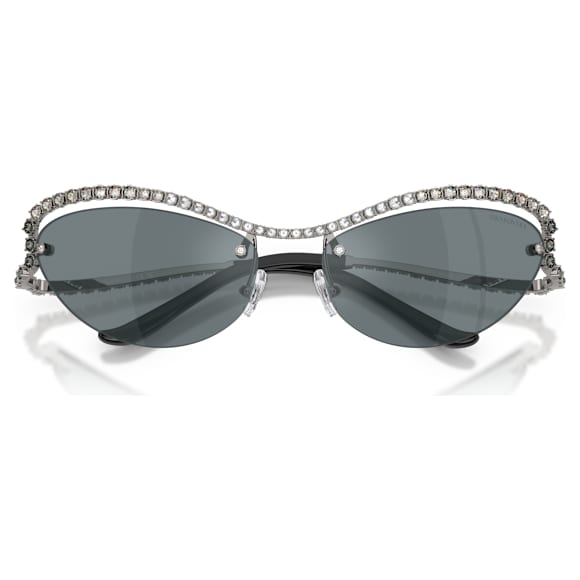 Napszemüveg, Macskaszem alakú, SK7048, Ezüst tónusú - Swarovski, 5767707