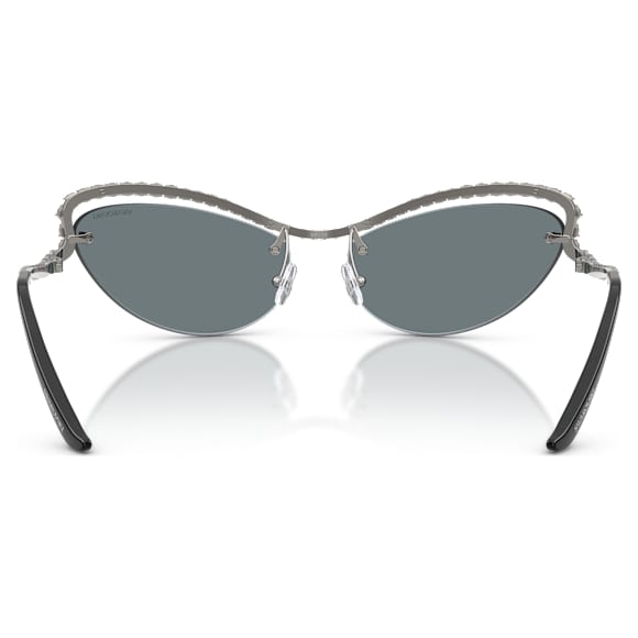 Okulary przeciwsłoneczne, Kształt kociego oka, SK7048, W odcieniu srebra - Swarovski, 5767707
