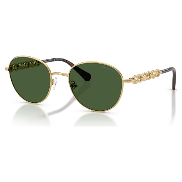 Lunettes de soleil, Forme ronde, SK7049, Ton doré - Swarovski, 5767708