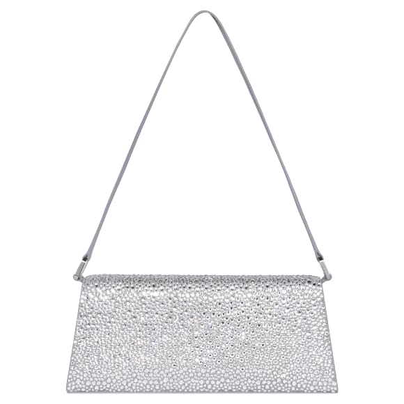 Sublima 手袋, 水晶，皮革, 銀色 - Swarovski, 5769031