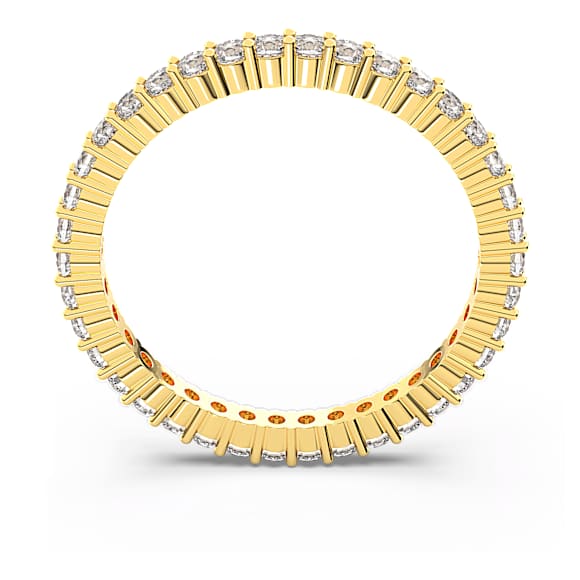 Bague Matrix Vittore, Taille ronde, Blanche, Doré à l’or 18 carats (750/1000) - Swarovski, 5771275