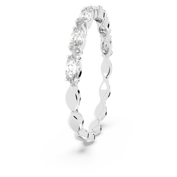 Matrix Vittore 戒指, 榄尖形切割, 白色, 镀铑 - Swarovski, 5771279