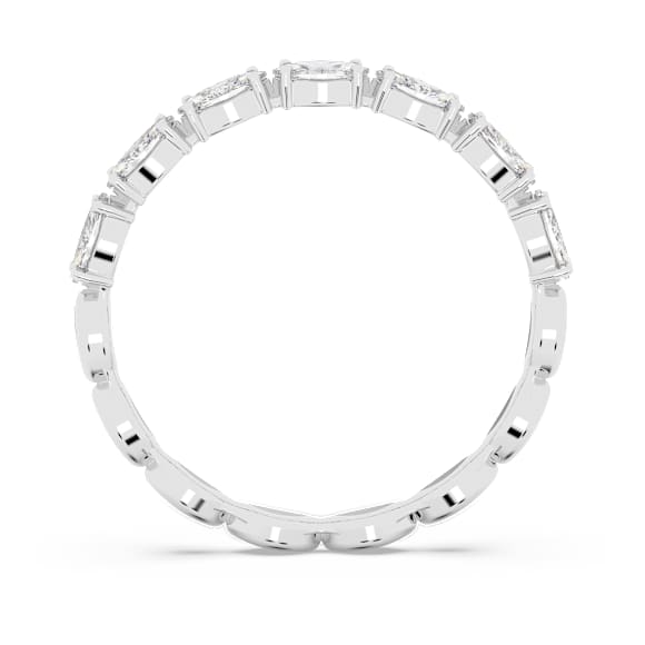 Matrix Vittore 戒指, 榄尖形切割, 白色, 镀铑 - Swarovski, 5771279