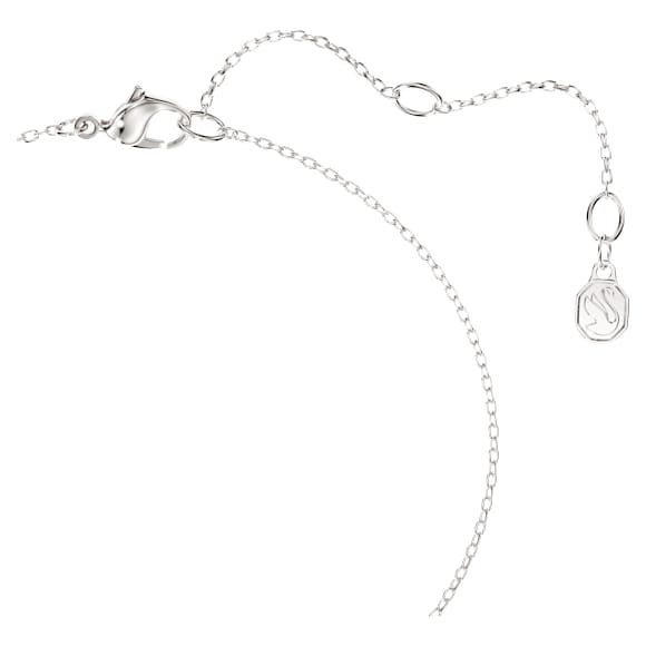 Swarovski Classica bracelet, Round cut, Interlocking, White, Sterling silver - Swarovski, 5778023